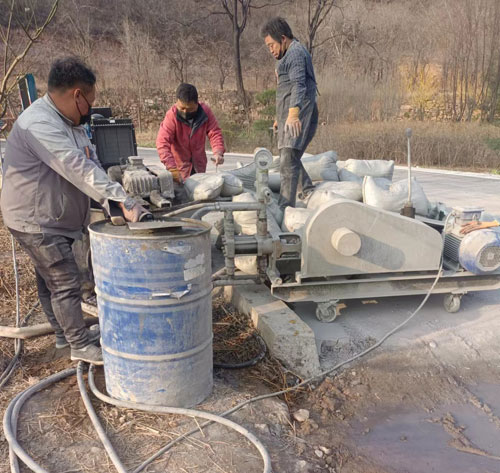 精河路面下沉注浆